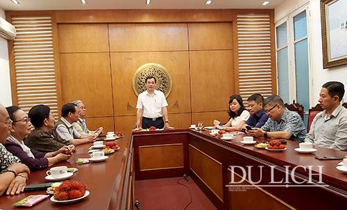 Tổng cục trưởng Tổng cục Du lịch Nguyễn Trùng Khánh phát biểu tại buổi gặp mặt đoàn cán bộ nguyên lãnh đạo Tổng cục Du lịch, lãnh đạo Sở Du lịch ĐBSCL